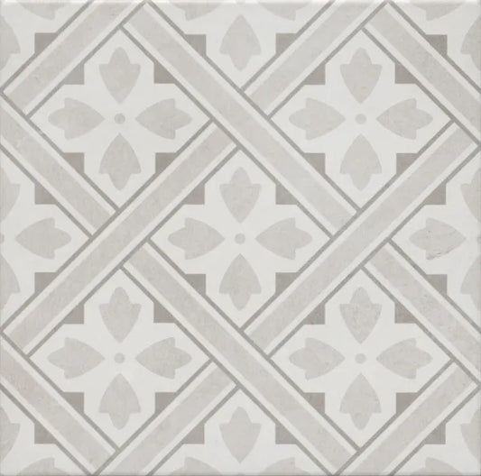 Impex Patterned D M J Grey 33x33cm