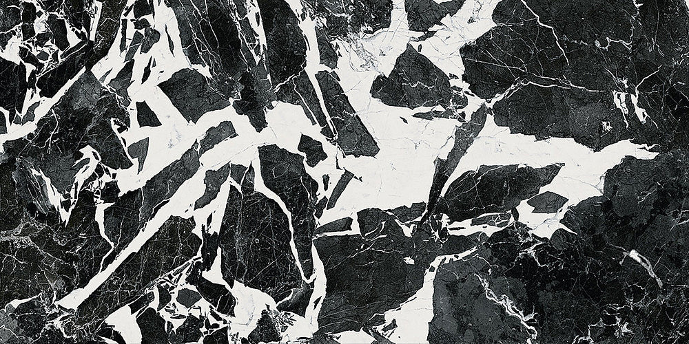 Imola The Room Black and White Polished 60x120cm - Please call or email to order