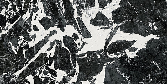 Imola The Room Black and White Polished 60x120cm - Please call or email to order