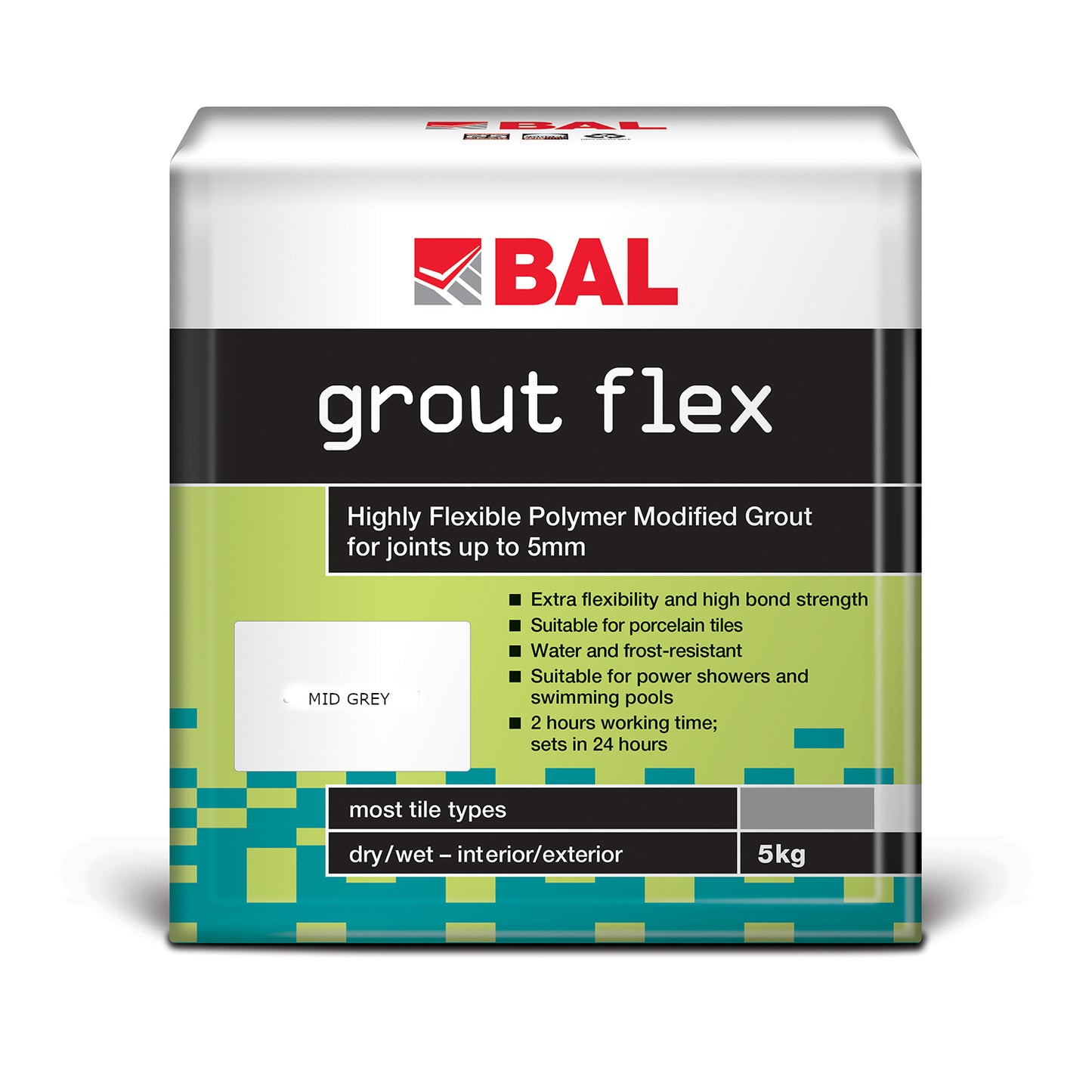 BAL Grout Flex 5kg Colours