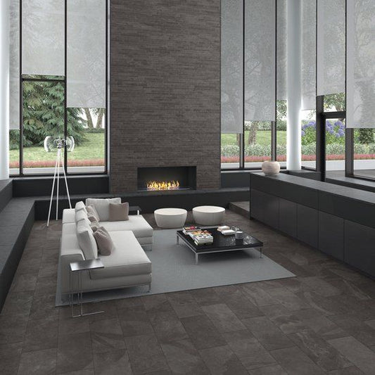 H & R Johnson Riverstone Black 30x60cm